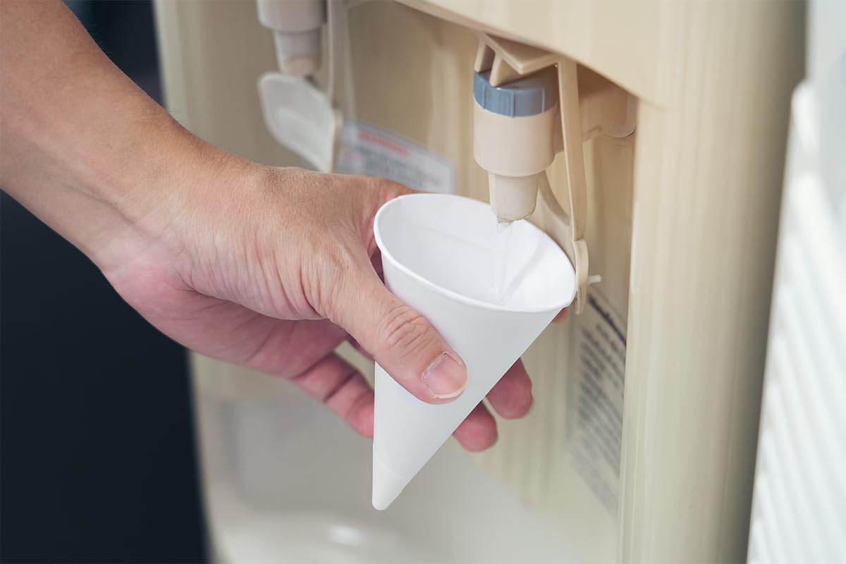 Solo 42R-2050 4.25 oz White Paper Cone Cups - 5000 Count Bulk Pack | Perfect for Water Coolers, Office Break Rooms, Parties & Events