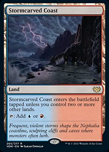 Magic: the Gathering - Stormcarved Coast (265) Foil Card - Innistrad: Crimson Vow - Premium MTG Collectible for Deck Building & Gaming