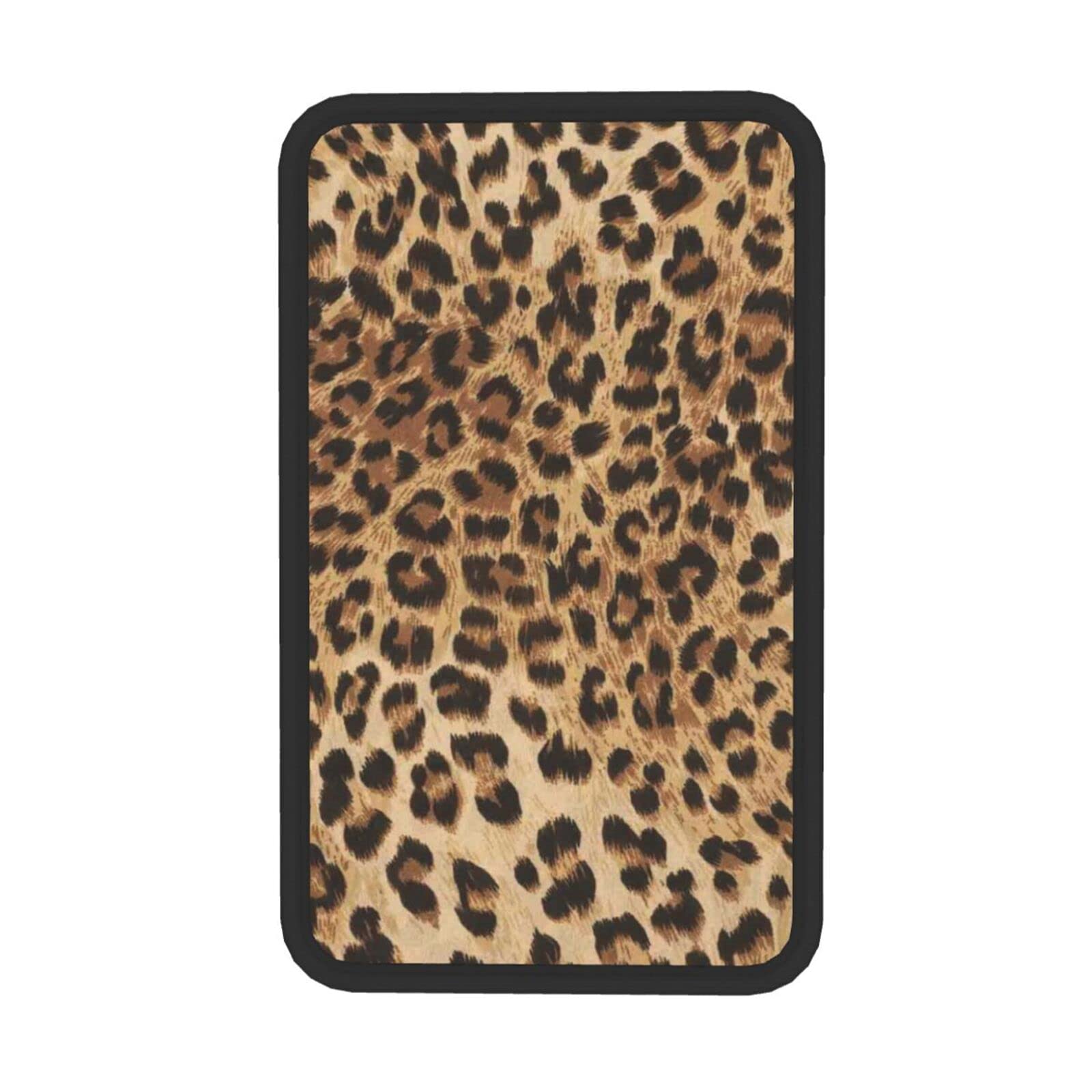 Leopard Print Auto Center Console Pad - Soft Armrest Cushion Cover Protector for Most Cars & Trucks | Comfortable Driving Accessory for Long Commutes & Road Trips