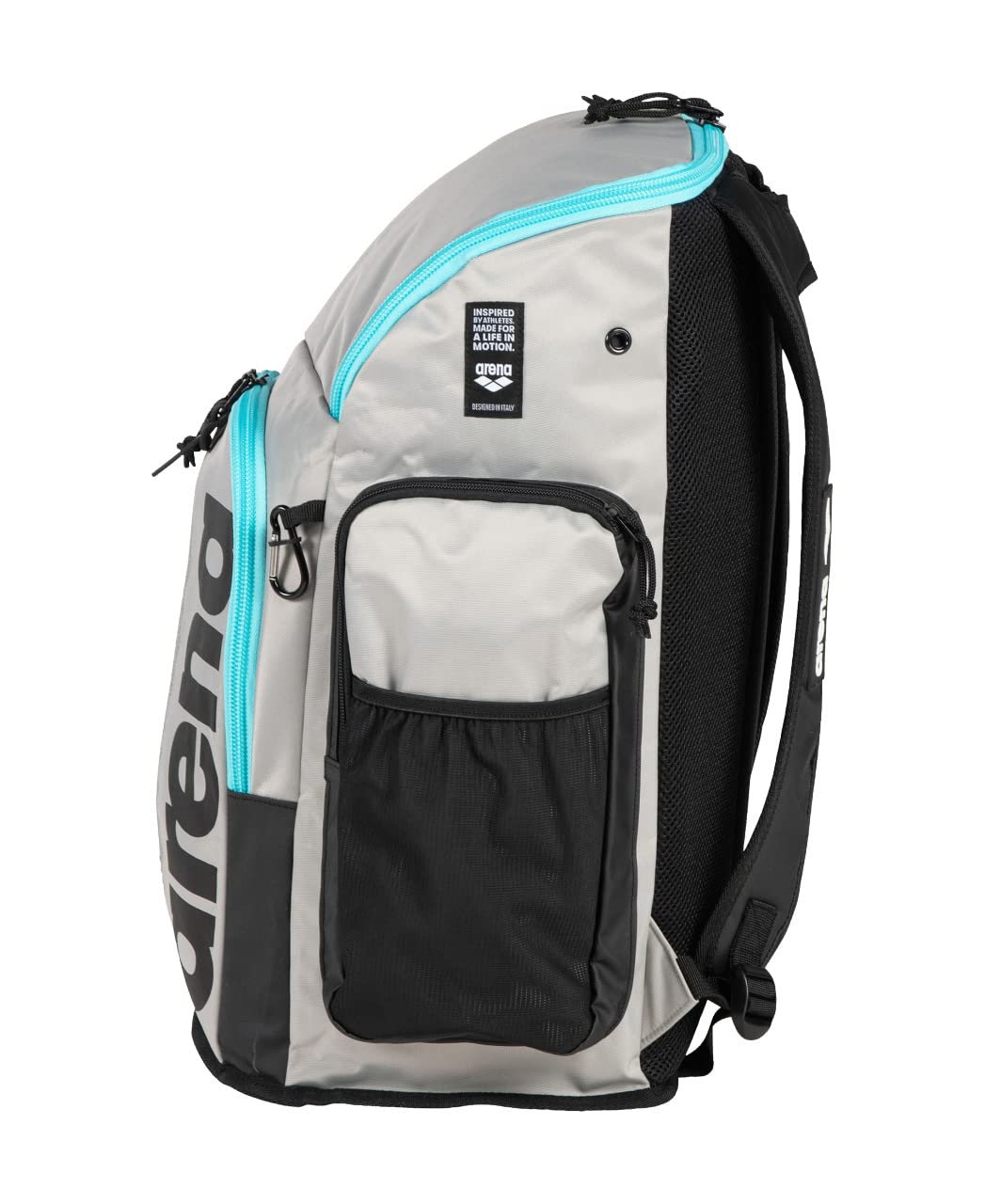 **Arena Spiky III Team Backpack 45L - Waterproof Swimming & Gym Backpack for Men & Women - Durable Sports Training Gear Bag (Ice/Blue Sky) - Perfect for Pool, Gym & Travel**