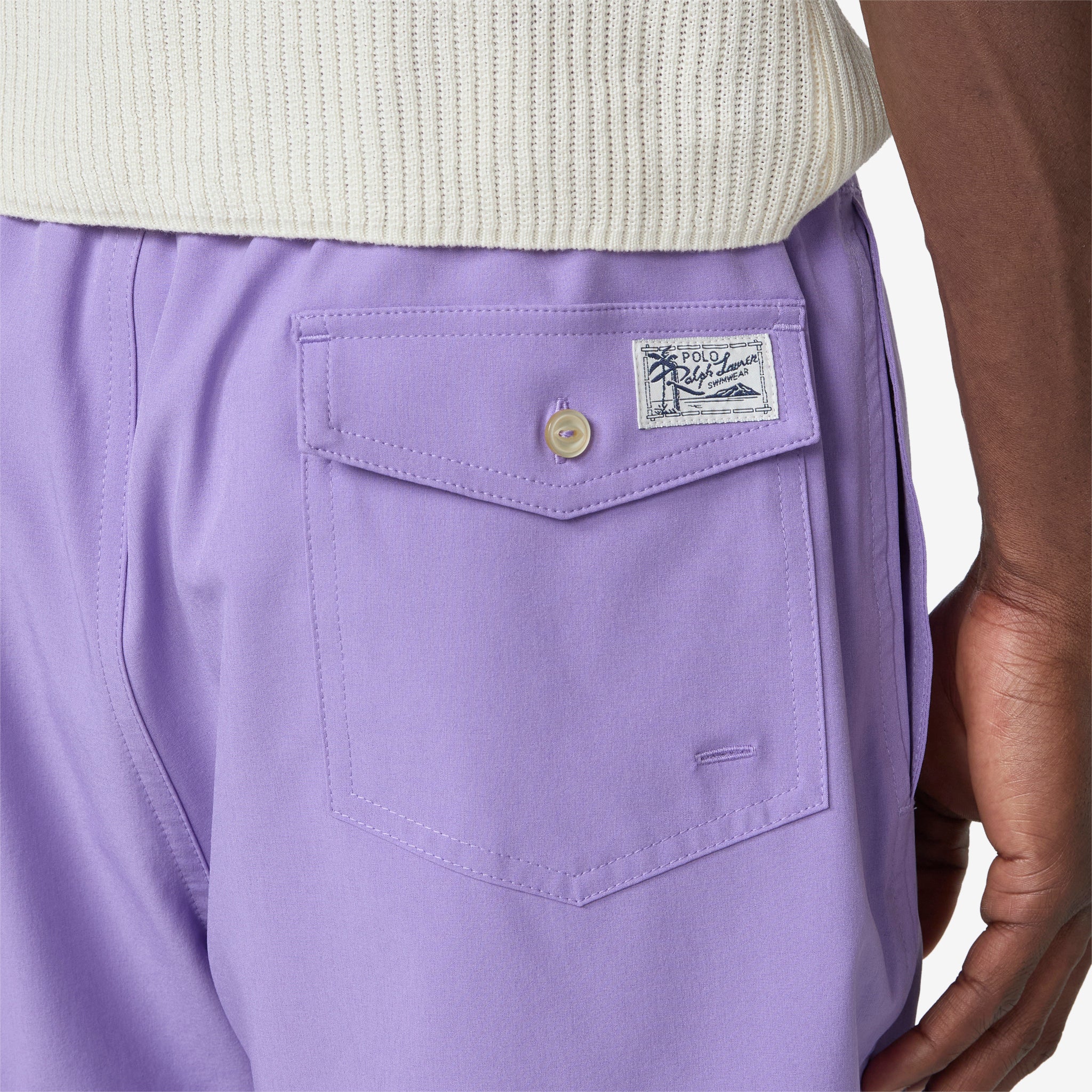 Classic Purple Martin Swimming Trunks for Men - 14.6cm Inseam Quick-Dry Travel Swim Shorts for Beach, Pool & Vacation
