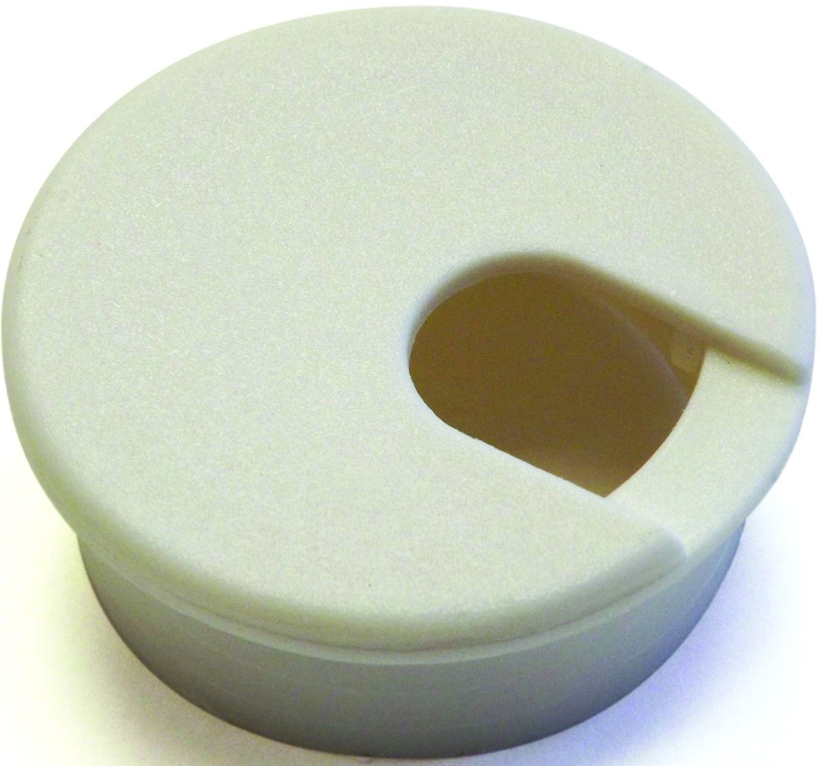 Jandorf 1-3/4 Inch White Grommet Desk Cable Organizer - Perfect for Home Office, Study Room & Workspace Cable Management