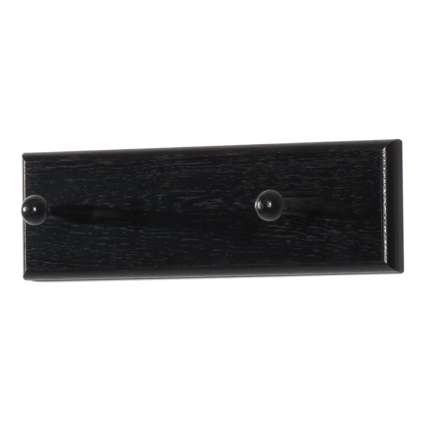 FixtureDisplays® 2 Peg Wall Mounted Coat Rack - Space Saving Entryway Organizer for Hats, Jackets & Bags - Perfect for Home, Office or Dorm Room (Model 1040068-NPF)