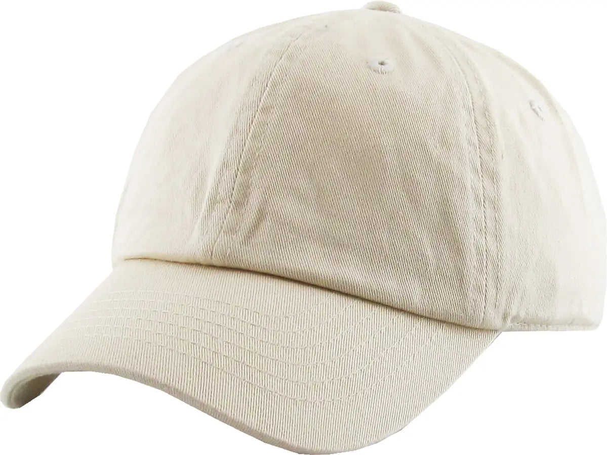 Custom Embroidered Kids Baseball Cap - Adjustable Cotton Hat with Personalized Embroidery for Boys & Girls - Perfect for Sports, Outdoor Activities & Everyday Wear (Cream)