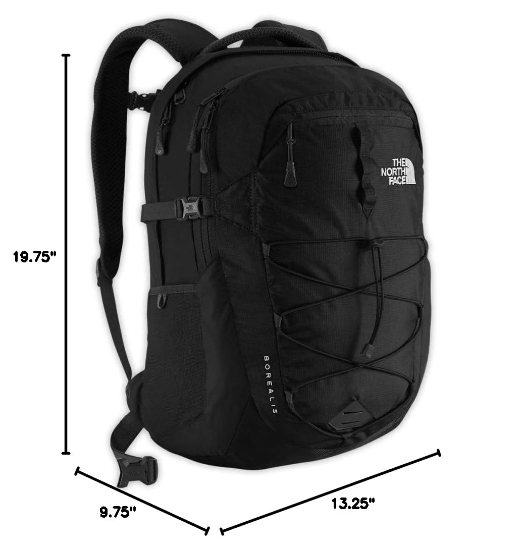 The North Face Borealis Laptop Backpack - Durable Bookbag for Work, School & Travel | Water-Resistant TNF Black Backpack | Perfect for Commuting, Hiking & College Students