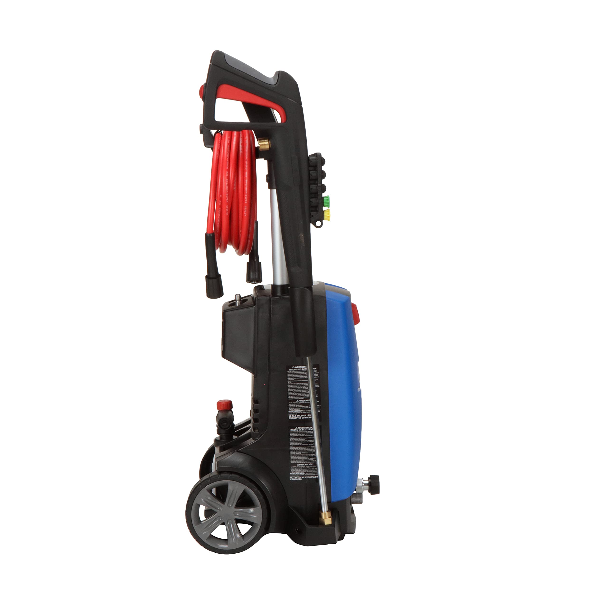 AR Blue Clean BC383HSS Electric Pressure Washer - 2150 PSI, 1.6 GPM, 13 Amps with Quick Connect Accessories | Telescopic Handle & On Board Storage | Portable High Pressure Cleaner for Cars, Patios, Driveways & Home Exterior Cleaning