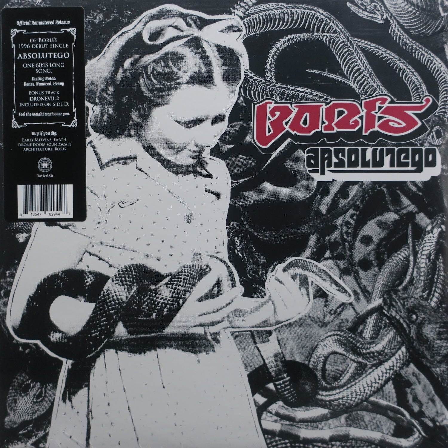 BORIS 'Absolutego' Remastered Vinyl 2LP Record - Limited Edition Japanese Noise Rock Album for Audiophiles & Vinyl Collectors | Perfect for Home Listening, Music Studio, and Gift Giving