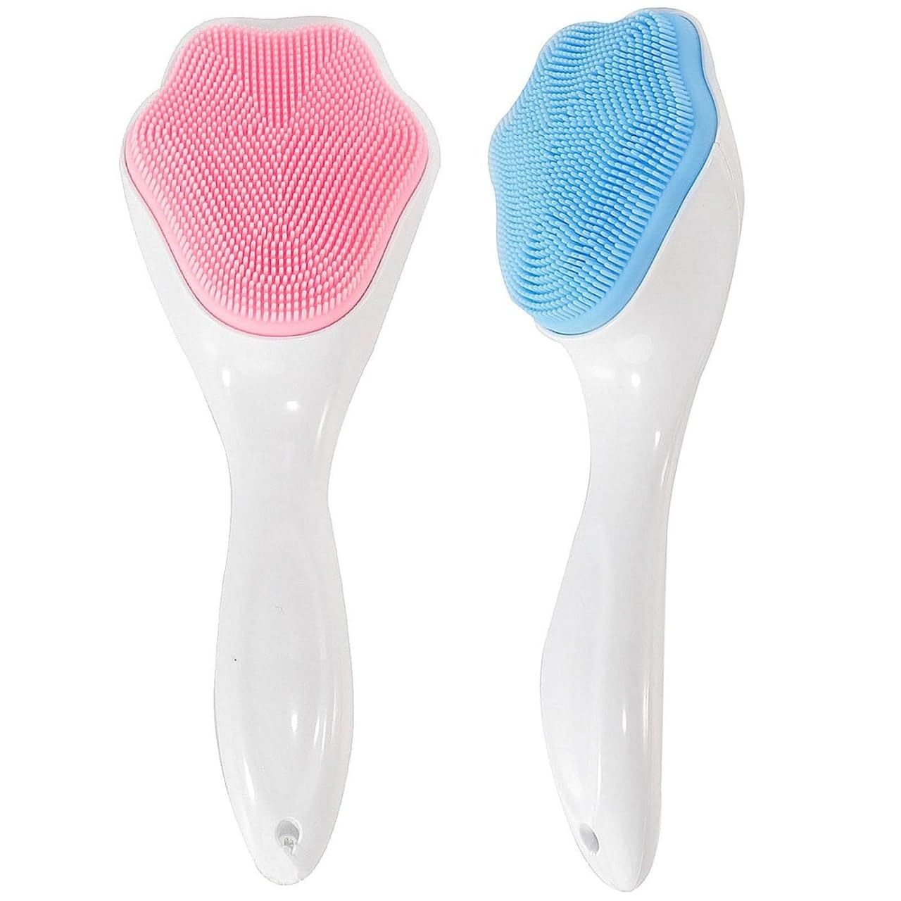 Soft Silicone Face Cleansing Brush - Waterproof Skin Scrubber for Daily Skincare (Multi-Color)