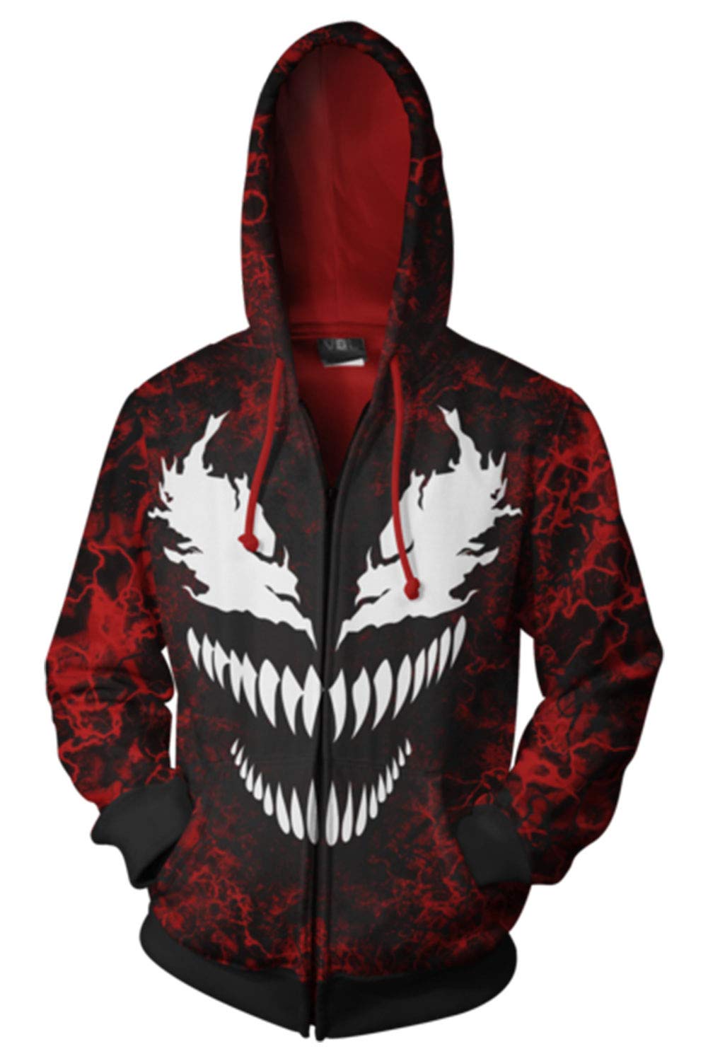 Unisex Zip Up Hooded Sweatshirt - Cozy Fleece Pullover Jacket for Men & Women | Perfect for Cosplay, Casual Wear & Outdoor Activities