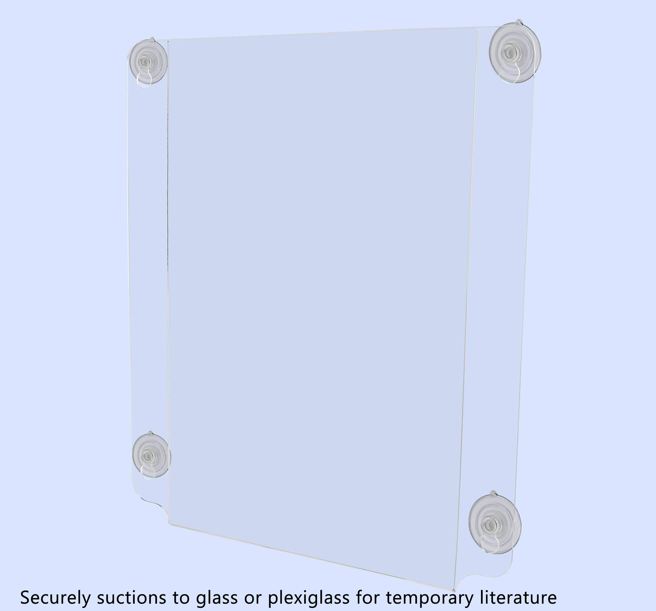 6 Pack Clear Acrylic Window Sign Holders 11