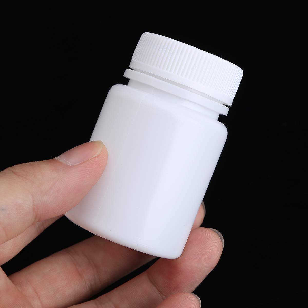10pcs White 20ml Plastic Pill Storage Containers - Portable Empty Medicine Bottles for Solid Powder & Chemicals | Travel, First Aid, Lab & DIY Organizing
