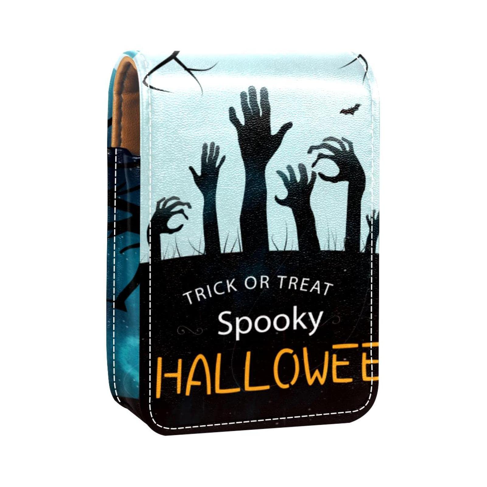 Personalized Lipstick Case - Portable Makeup Bag & Cosmetic Pouch Organizer for Lipsticks, Makeup Brushes, Travel Essentials | Perfect for Halloween Trick or Treat, Cosplay, Daily Makeup Storage & Travel Accessories