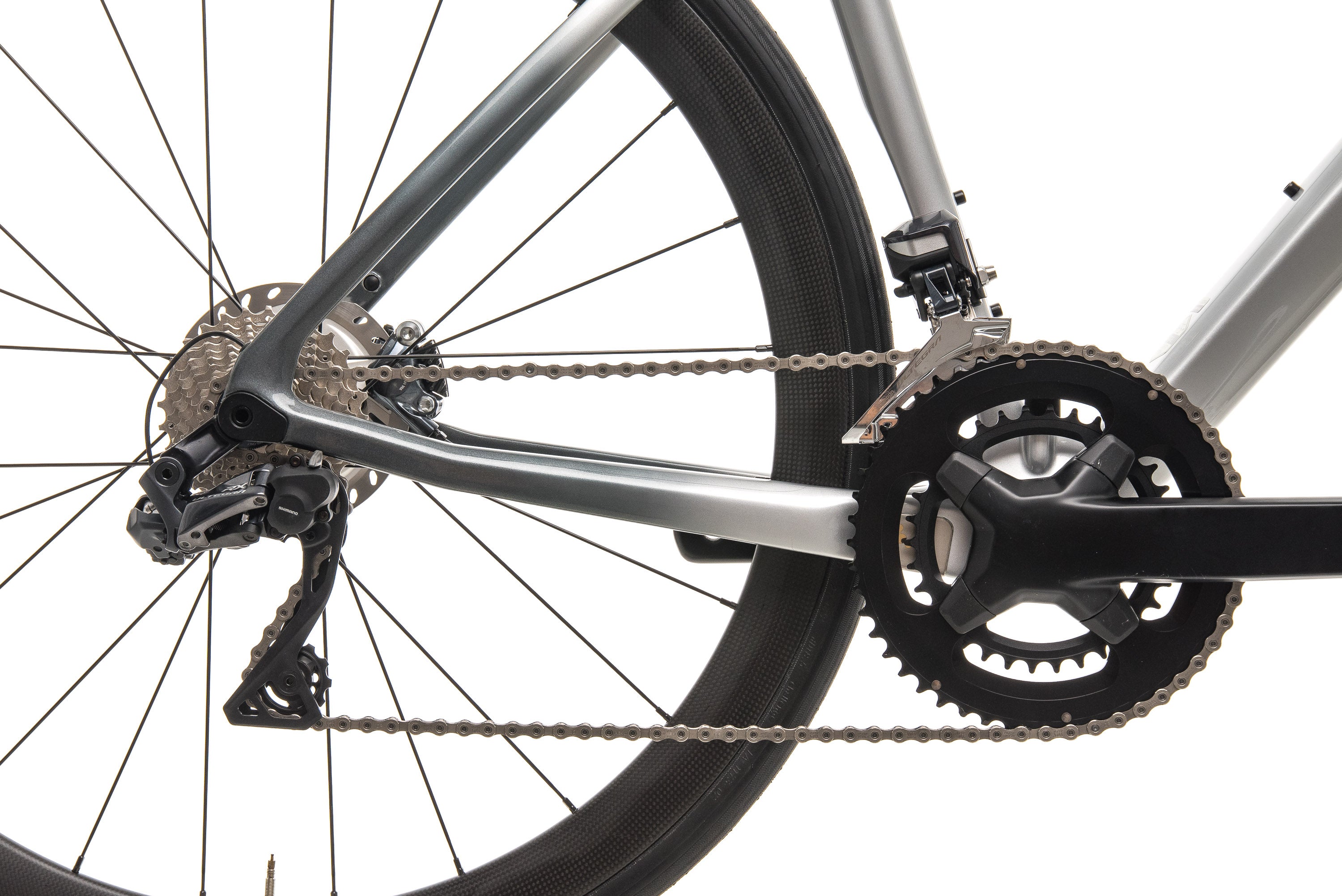 Argon 18 Krypton GF Disc Di2 Road Bike - Mercedes Benz Inspired Silver Finish - Size Large (2019 Model) | Perfect for Racing, Commuting & Long-Distance Cycling