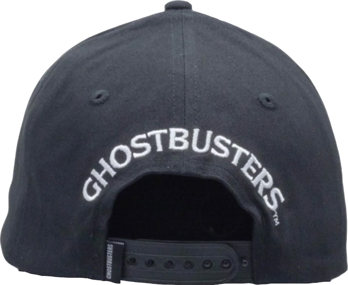 Ghostbusters Official Logo Black Rubber Baseball Cap - Stylish & Durable for Cosplay, Halloween & Everyday Wear