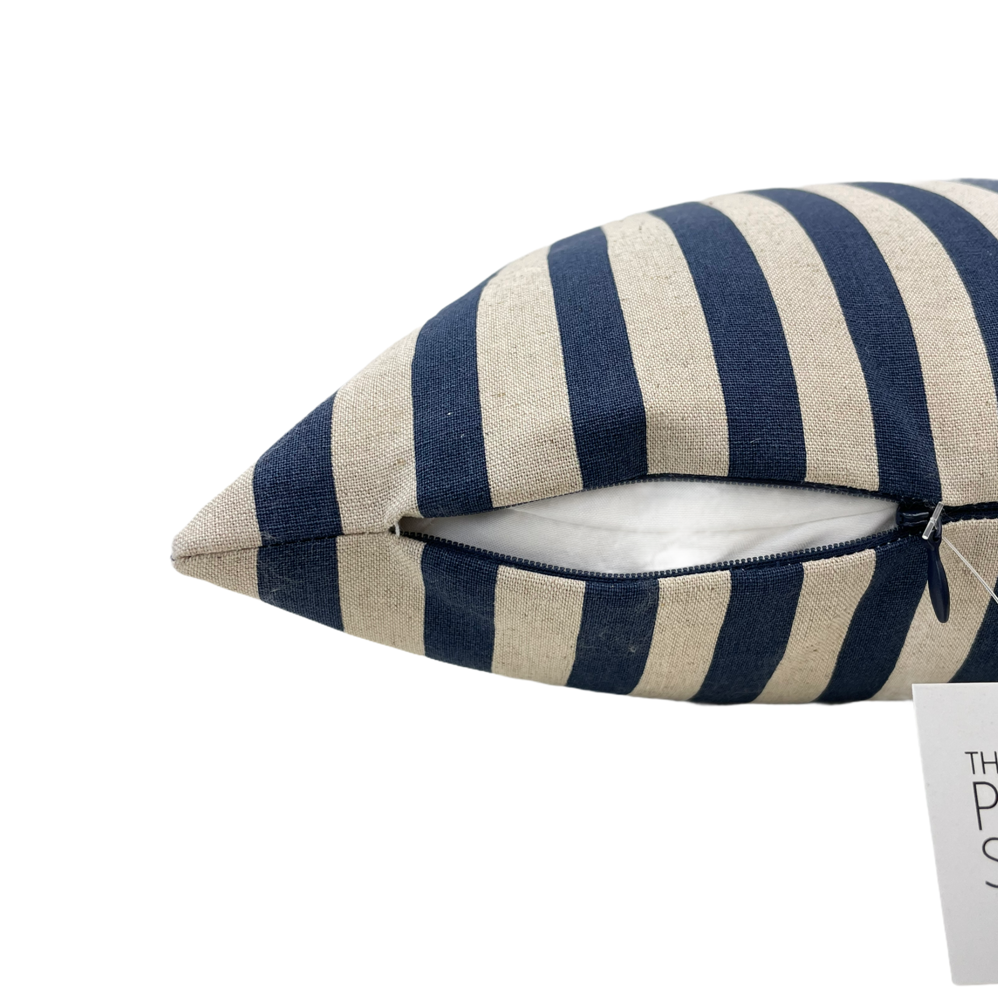 Sevenberry 17x17 Natural Stripe Throw Pillow - Soft Decorative Cushion for Sofa, Bed, Living Room & Home Decor