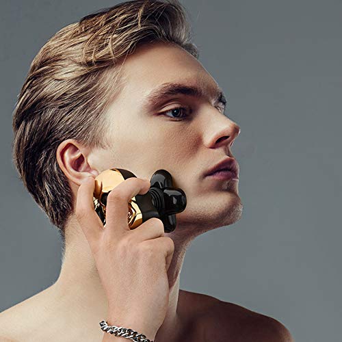 Arinda 6-in-1 Electric Shaver for Men - Waterproof Multifunctional Skull Design Razor with Trimmer - Perfect Gift for Father's Day, Travel & Daily Grooming
