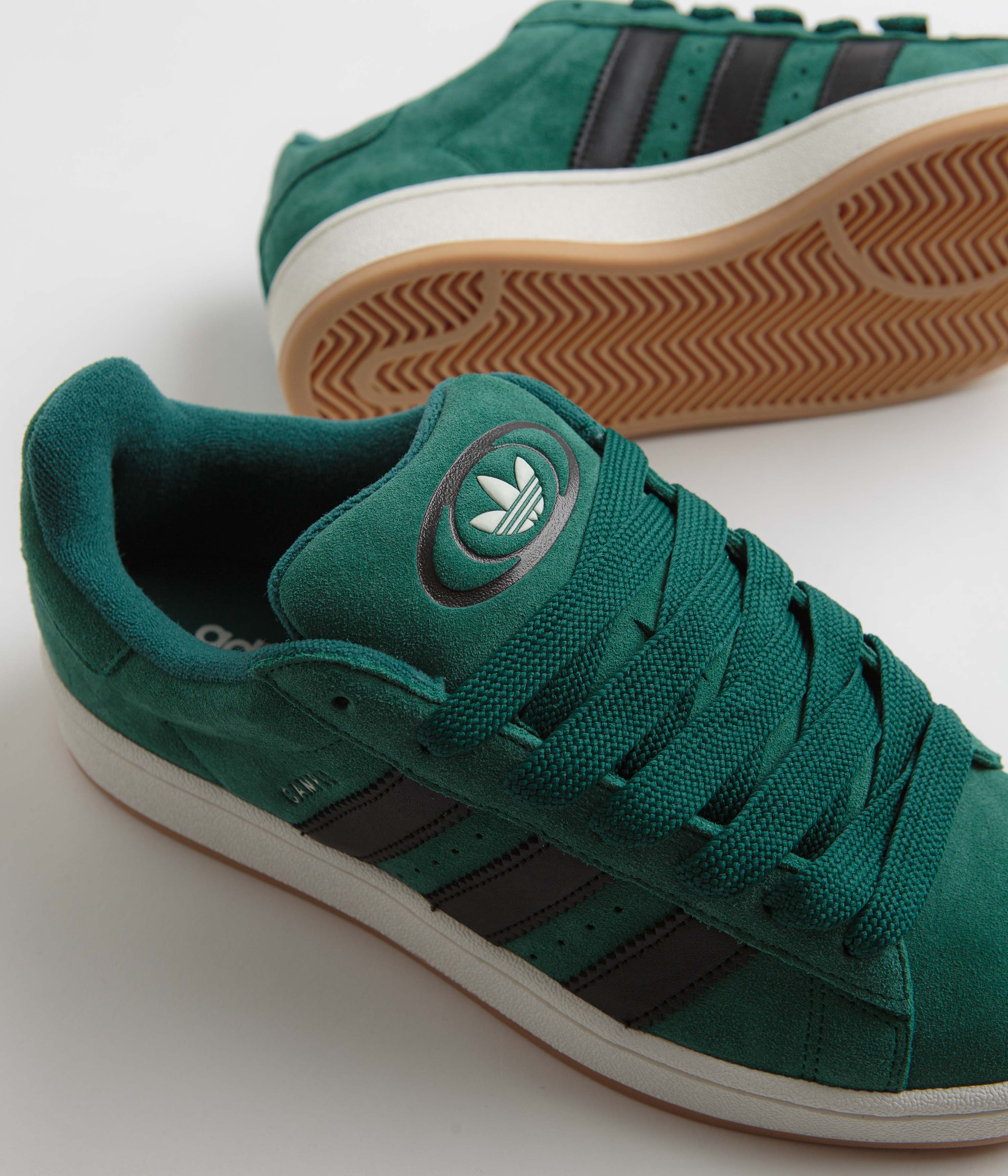 Adidas Campus 00s Sneakers - Collegiate Green, Core Black & Off White | Retro Running Shoes for Men & Women | Perfect for Casual Wear, Street Style & Everyday Comfort