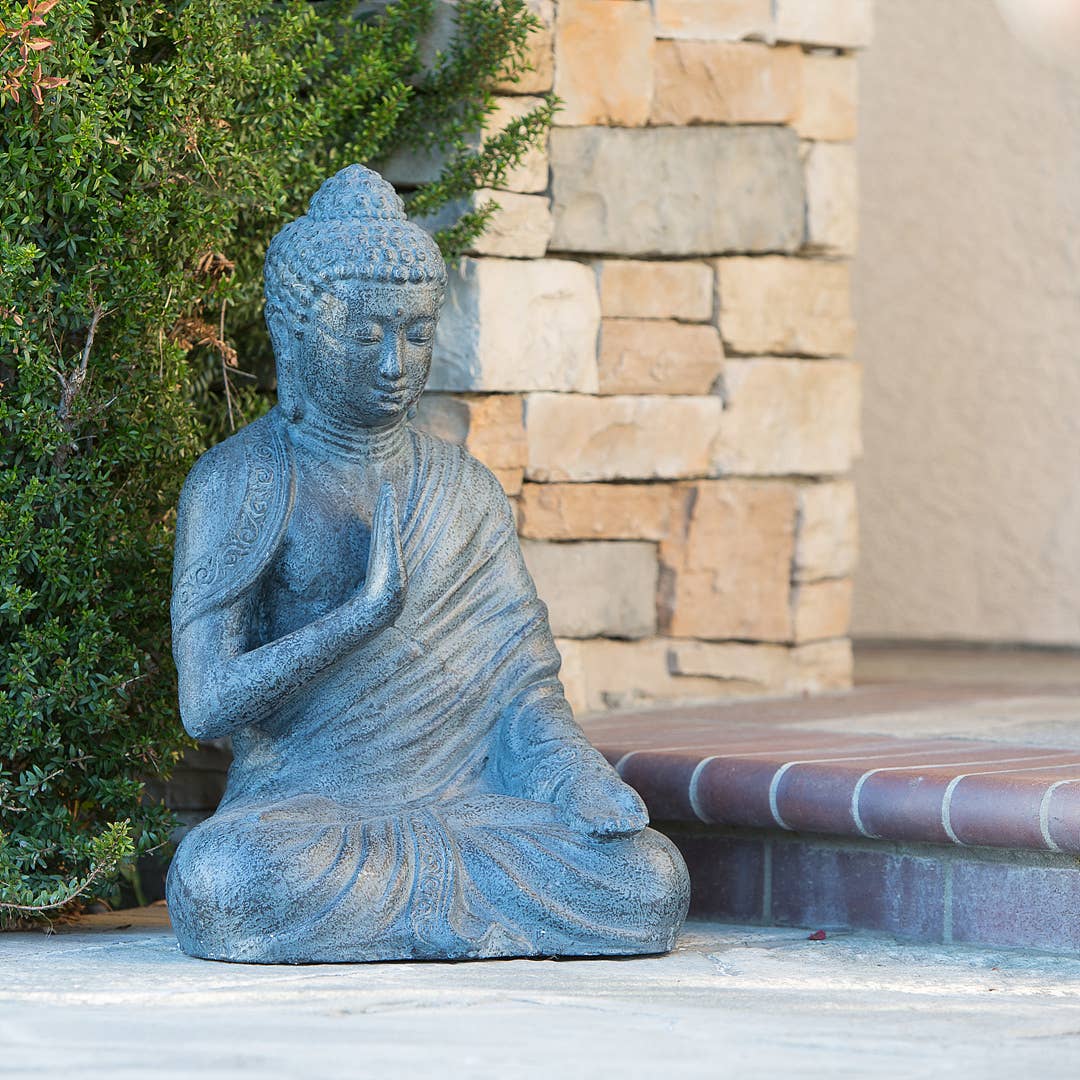 Balanced Buddha Garden Statue - Outdoor Zen Decor for Meditation, Yoga & Peaceful Landscaping - Perfect for Patio, Backyard & Asian-Themed Gardens