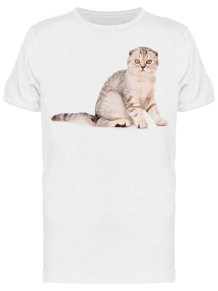 Men's Quiet Cat with Long Tail Graphic T-Shirt - Soft Cotton Tee for Casual Wear & Street Style