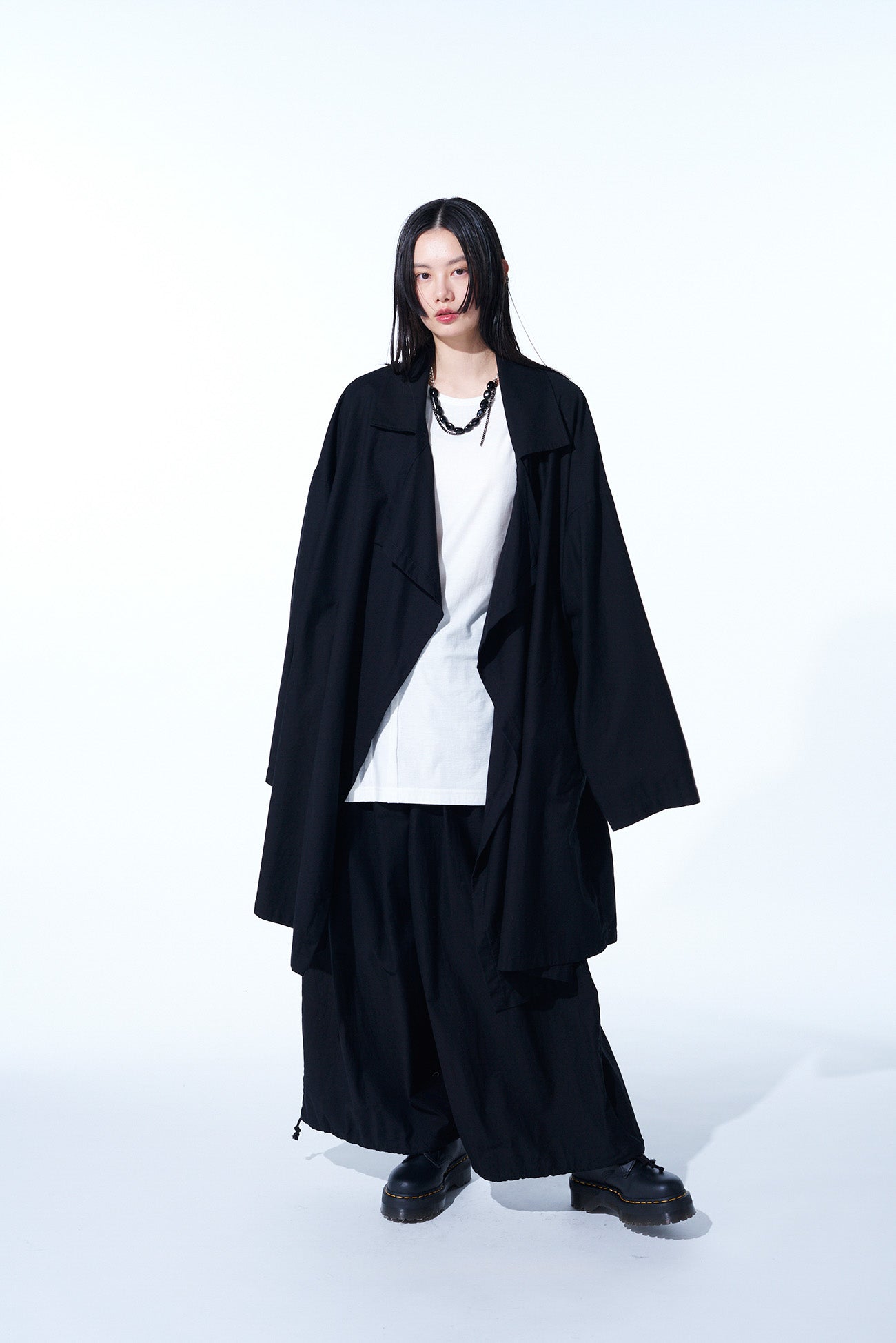 Premium Cotton Twill Flame Double Drape Coat for Women - Stylish Fall & Winter Outerwear for Casual & Formal Occasions