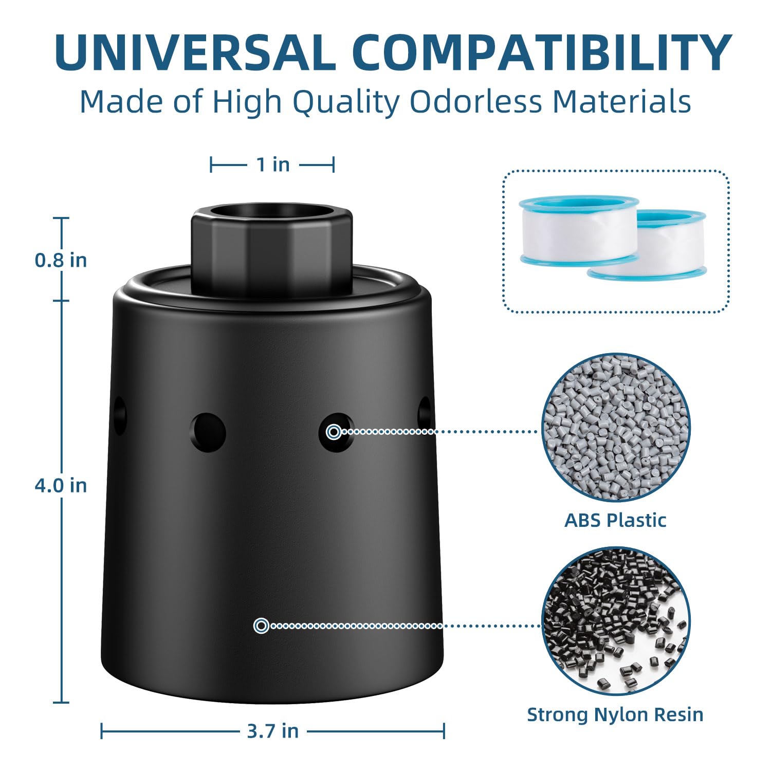 Automatic Water Tank Float Valve - Nylon Resin Black Water Level Control Valve for Livestock Troughs, Pools & Ponds | Perfect for Farm Animal Watering Systems, Garden Irrigation & Aquaculture Maintenance