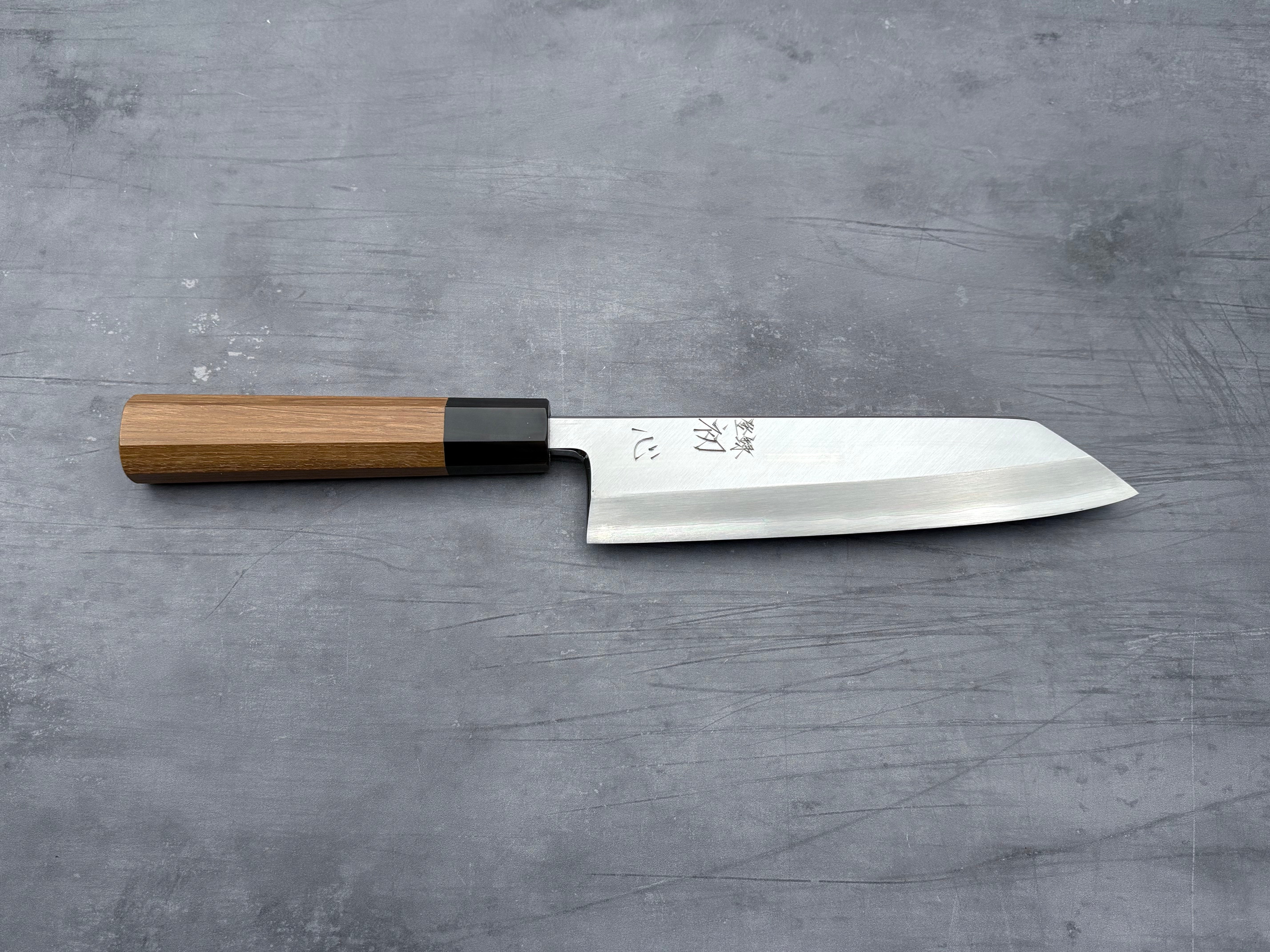 Premium Satoshi Nakagawa Silver 3 Kiritsuke Deba Knife 180mm - Japanese Chef Knife for Sushi, Fish Filleting & Precision Cutting - Professional Kitchen & Home Cooking Essential