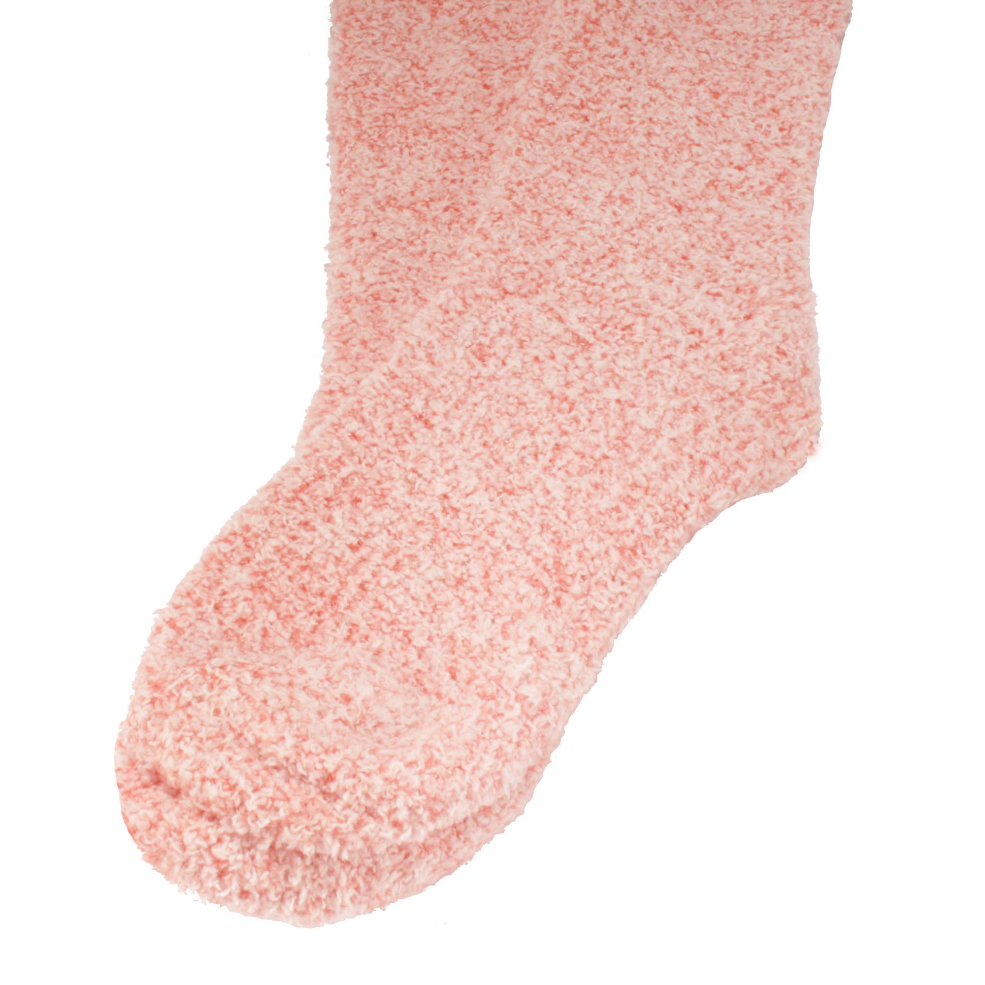 Women's Fuzzy Feather Soft Cozy Knee High Socks - Warm Winter Boot Socks for Women, Non-Slip Comfortable Thick Knit Socks (Perfect for Boots, Lounging, and Cold Weather)
