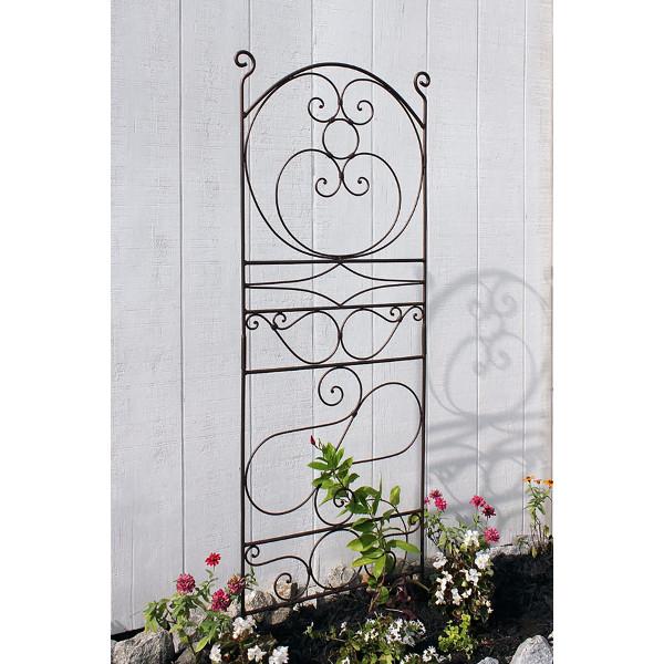 Ferro Firenze Garden Trellises - Decorative Metal Plant Supports for Climbing Flowers, Vines & Roses | Perfect for Outdoor Gardens, Patios & Vertical Landscaping