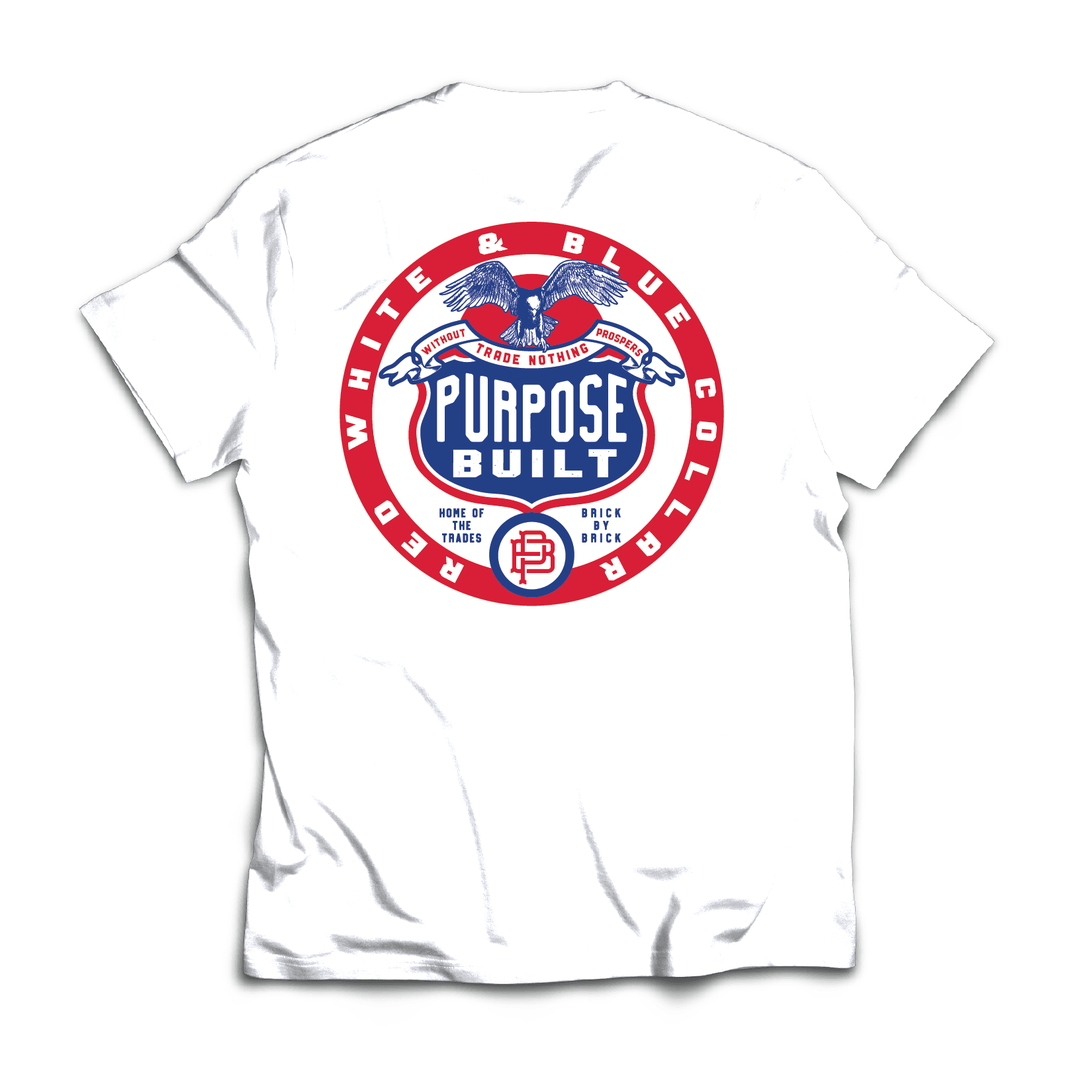 American Hero T-Shirt for Men & Women - 100% Cotton White Graphic Tee - Patriotic Shirt for Casual Wear, Holidays & Fourth of July Celebrations