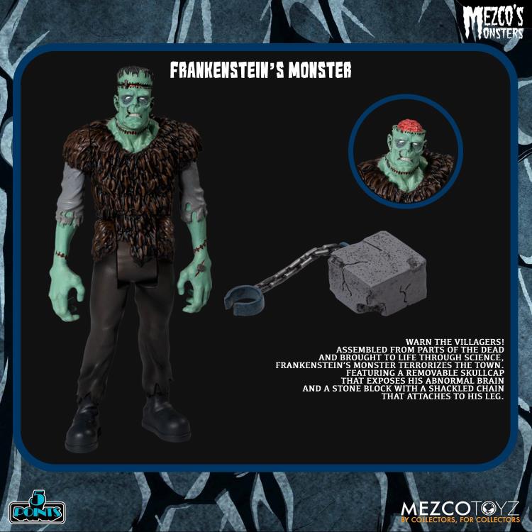 Mezco Monsters 5 Points Tower of Fear Deluxe Boxed Set Action Figure - Horror Collectible for Display & Scary Movie Nights