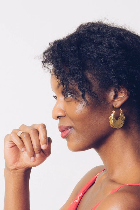 Abey Hoop Earrings for Women - 14K Gold Plated Stainless Steel Circle Earrings | Hypoallergenic & Tarnish-Free | Perfect for Everyday Wear, Parties & Gifts