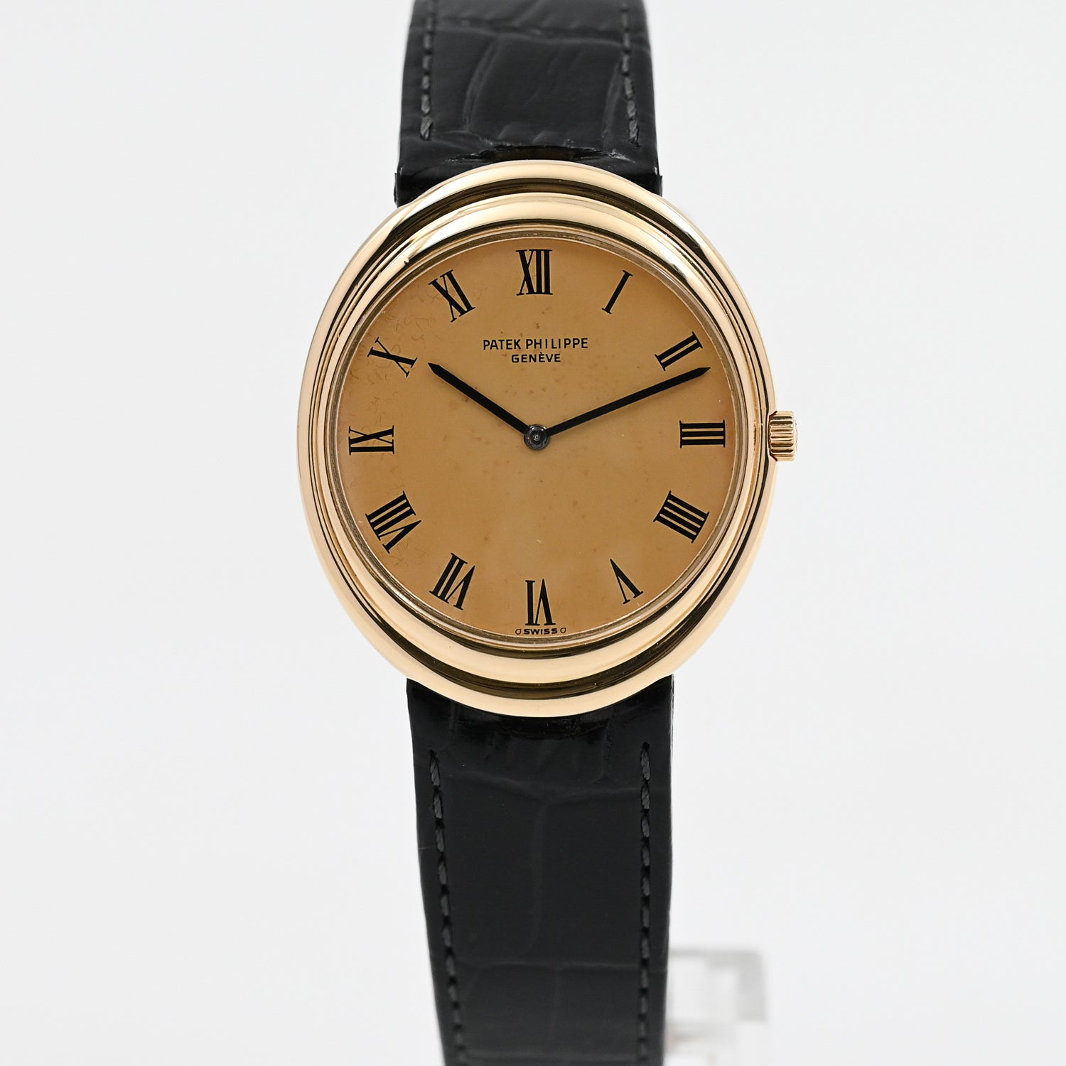 Patek Philippe Golden Ellipse 18K Gold Watch - Vintage 1976 Model for Men, Luxury Dress Watch for Formal Occasions & Collector's Item