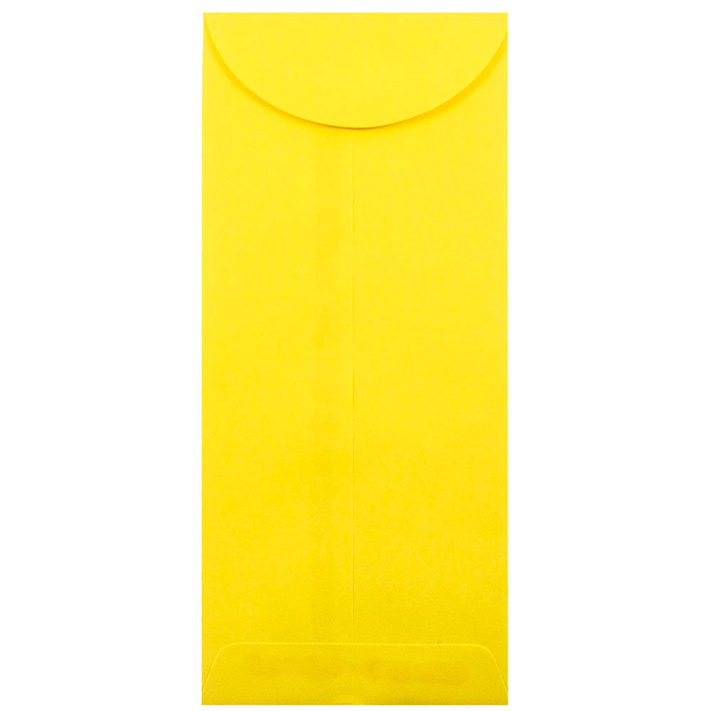 JAM PAPER #12 Policy Business Colored Envelopes - 4 3/4 x 11 Inches - Yellow Recycled Paper - Bulk Pack of 250 Envelopes per Box - Perfect for Office Mailings, Invoices, and Business Correspondence