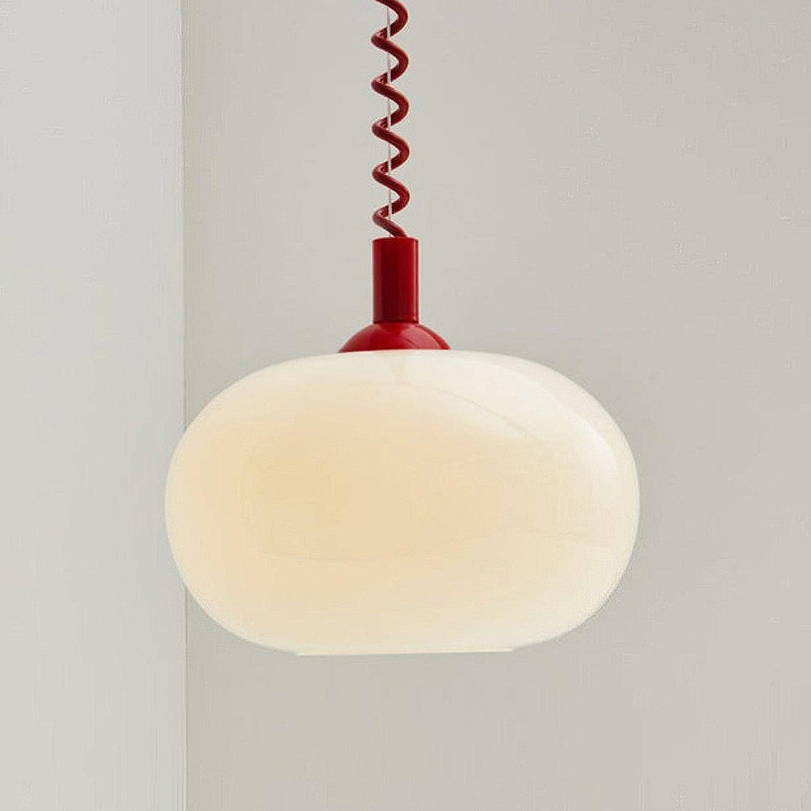 Macaron Spring Pendant Light - Elegant Pastel Chandelier for Kitchen Island, Dining Room & Bedroom Decor