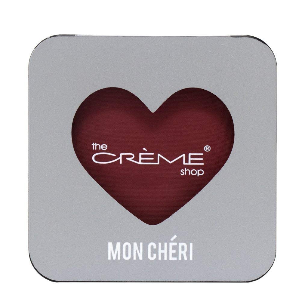 The Crème Shop Mon Chéri Face Powder Blush - French Kiss Inspired Soft Matte Blush for Cheeks | Buildable & Long-Lasting Makeup for Everyday Wear & Special Occasions