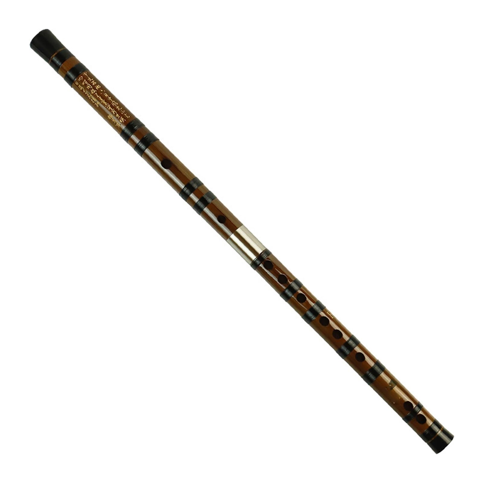 Premium Bamboo Flute (F Key) - High Pitch Woodwind Instrument with Strong & Soft Tones - Traditional Transverse Bitter Bamboo Flute for Beginners & Professionals - Perfect for Meditation, Music Practice & Cultural Performances