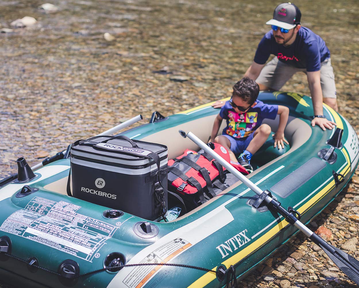 Rock BROS 30 Can Insulated Soft Cooler Bag - Leak Proof, Waterproof & Durable for Camping, Fishing, Beach, Golf & Picnics | Perfect for Outdoor Adventures, Tailgating & Road Trips