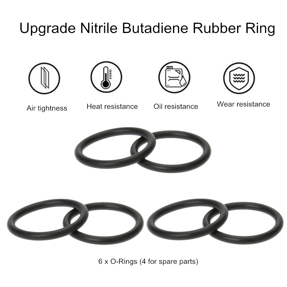 Universal Car Bumper Quick Release Fastener Kit - 6 Black O-Rings for Front & Rear Bumpers | Easy Installation & Secure Fit | Perfect for Off-Road, Racing & Custom Car Modifications