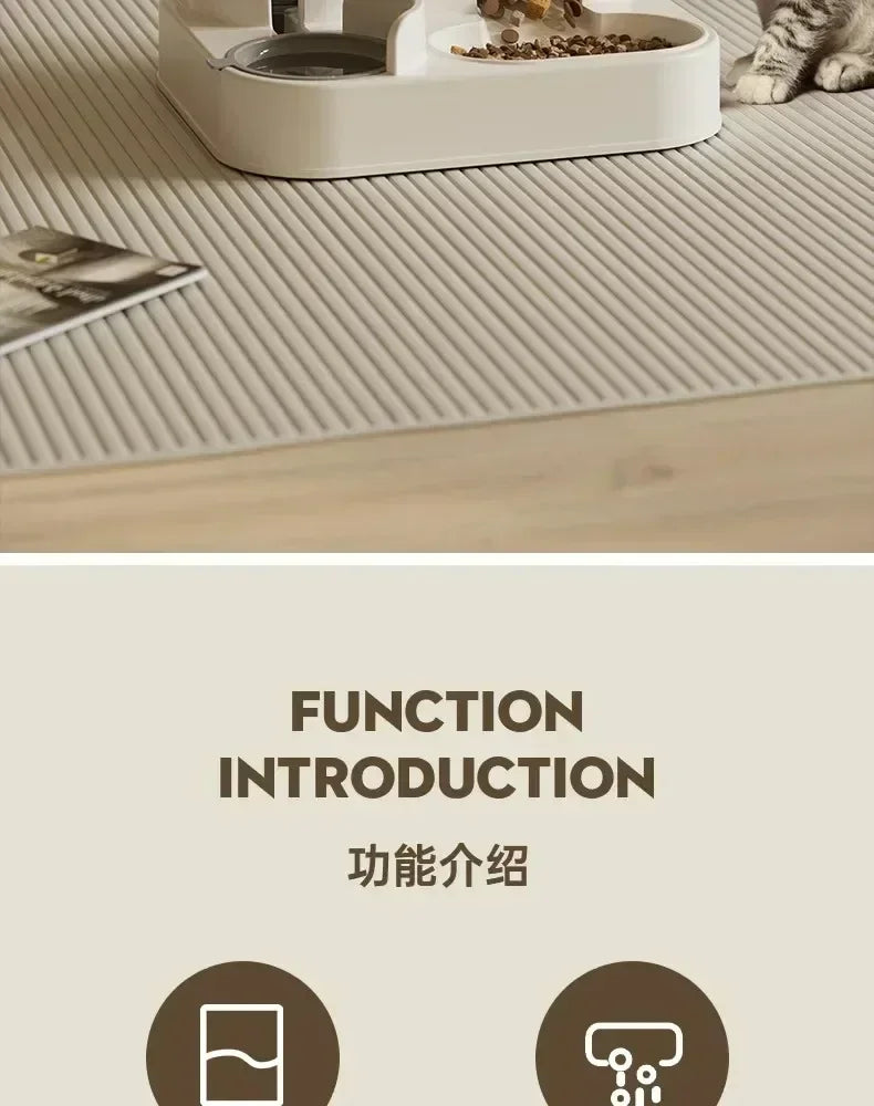 Automatic Pet Feeder Bowl with Water Dispenser - Smart Dog & Cat Food and Water Dispenser for Home, Travel, and Office Use