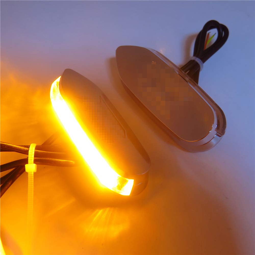 LED Signal Chrome Mirror Block Off Plate for Suzuki GSXR 600/750 2006-2012 - MT222-010A | Motorcycle Accessory for Street Racing & Custom Builds