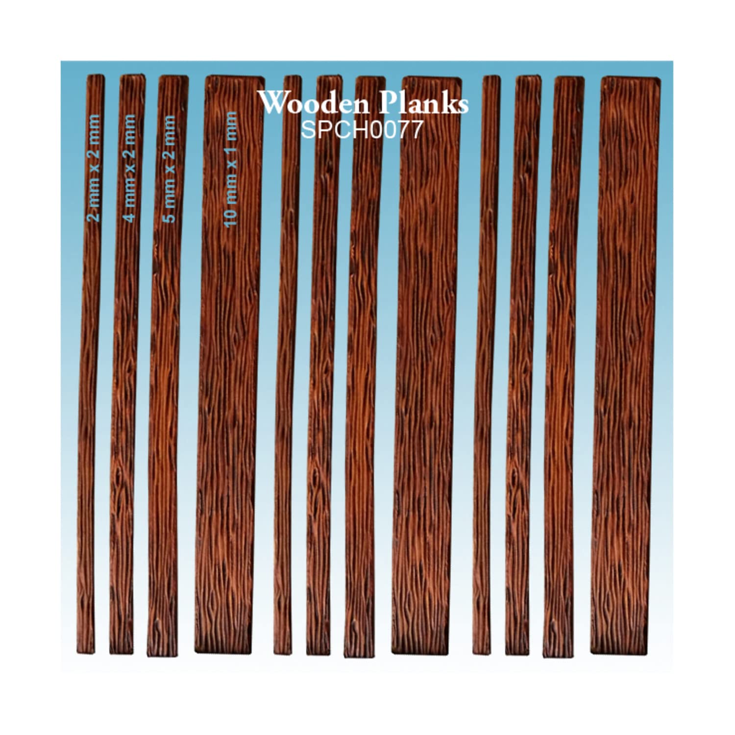 Spellcrow Wooden Planks - High Quality Miniature Terrain for Wargaming & Dioramas | Perfect for Tabletop RPGs, Warhammer, and Model Scenery Building