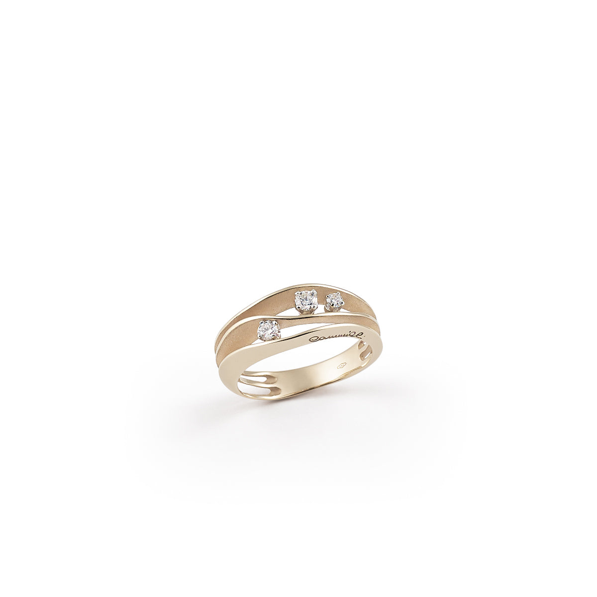 0.19ct Natural Diamond Ring for Women - Elegant Dune Design Wedding & Engagement Ring - Perfect for Anniversary, Proposal & Special Occasions