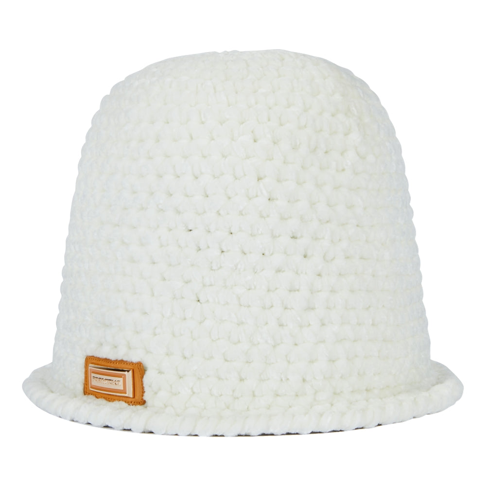 FORKICKS Bucket Beanie Hat for Men & Women - Soft Stretchy Knit Winter Beanie - White - Perfect for Skiing, Snowboarding & Outdoor Activities