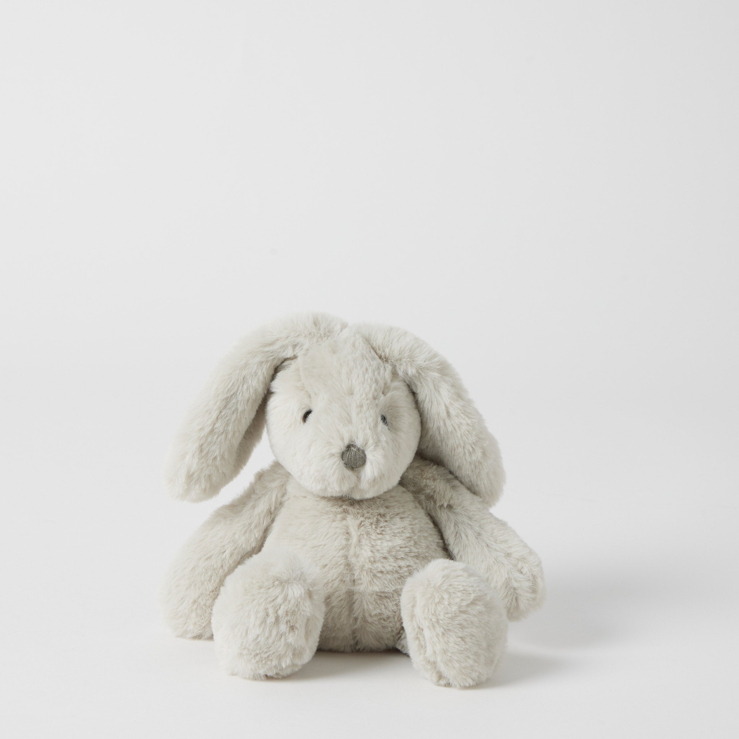 Jiggle & Giggle Grey Bunny Hamper Gift Set - Adorable Baby Shower & Easter Basket Present for Newborns & Toddlers