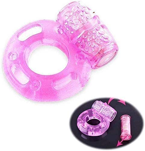 MM-Products Vibrating Cock Ring for Men - Delay Aid & Stimulator, Couples Sex Toy (Pink) - Enhance Intimacy & Pleasure in the Bedroom