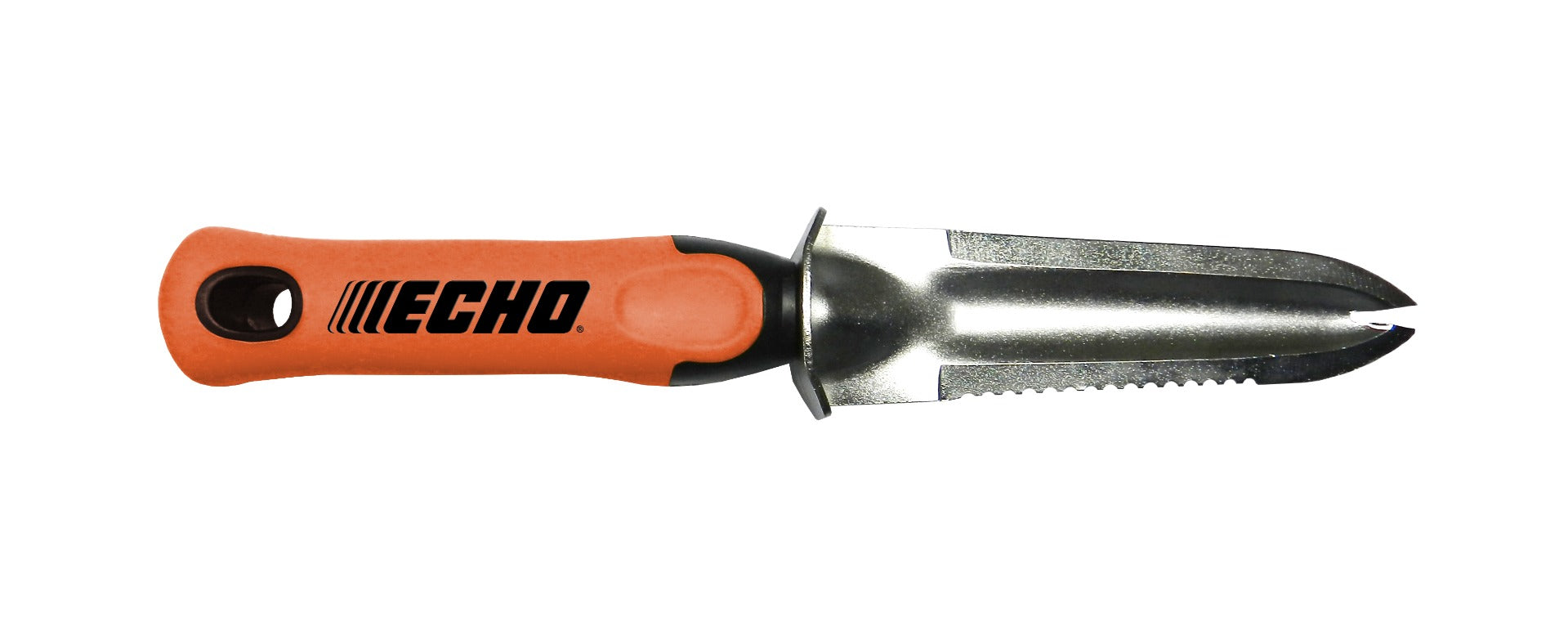 ECHO Serrated Garden Digger Tool - Heavy Duty Stainless Steel Weeding & Planting Shovel - Perfect for Gardening, Landscaping, and Outdoor Planting Projects