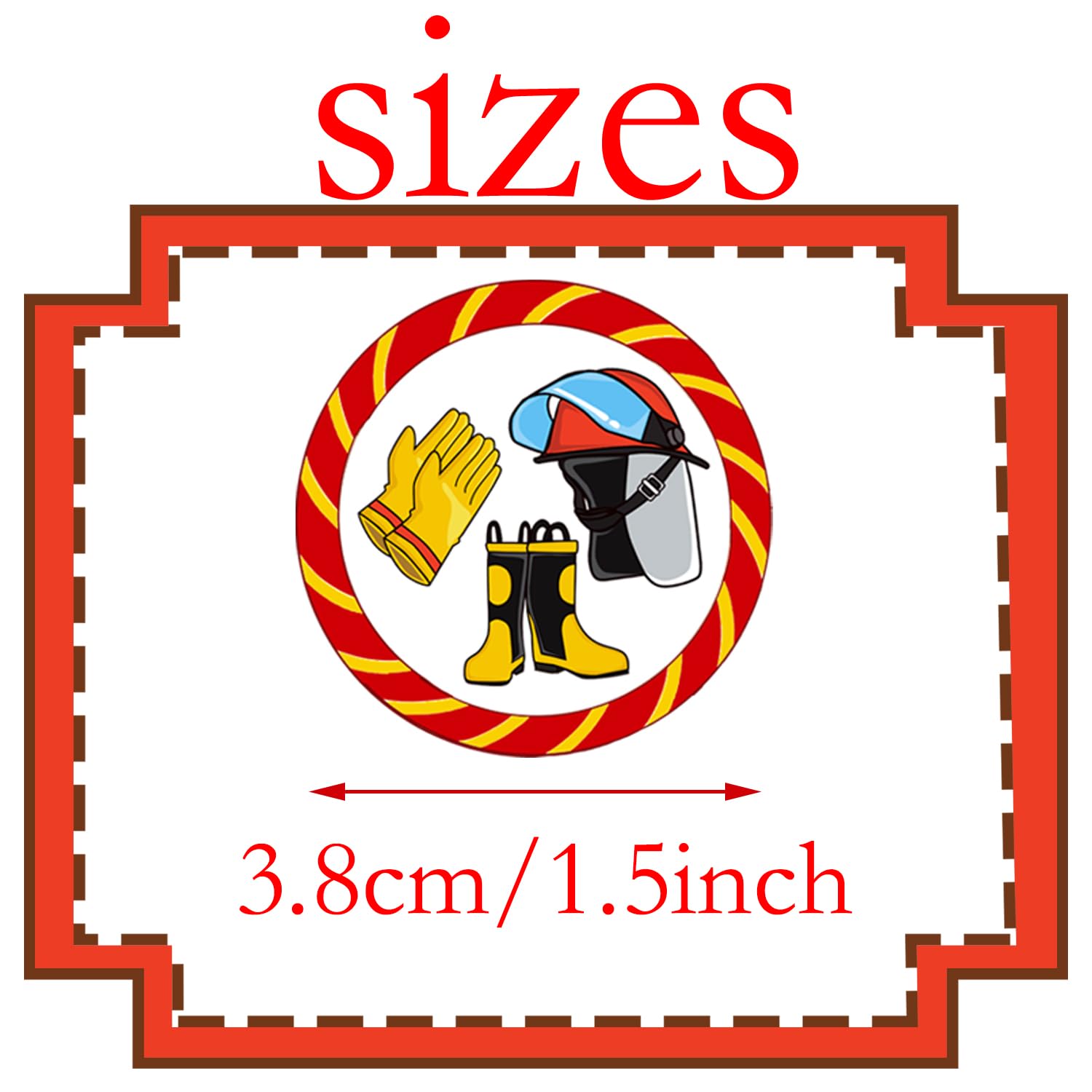 500PCS Fire Truck Stickers - Fire Truck, Fire Car, Fireman Birthday Party Favors, Baby Shower Decorations, DIY Sticker Labels for Jars, Containers & Letters - Perfect for Kids' Parties, School Projects & Crafting