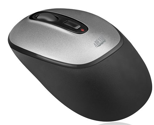 Adesso Antimicrobial Wireless Mouse - Ergonomic USB Optical Mouse for PC, Laptop, Mac - Bacteria-Resistant Coating for Home & Office Use