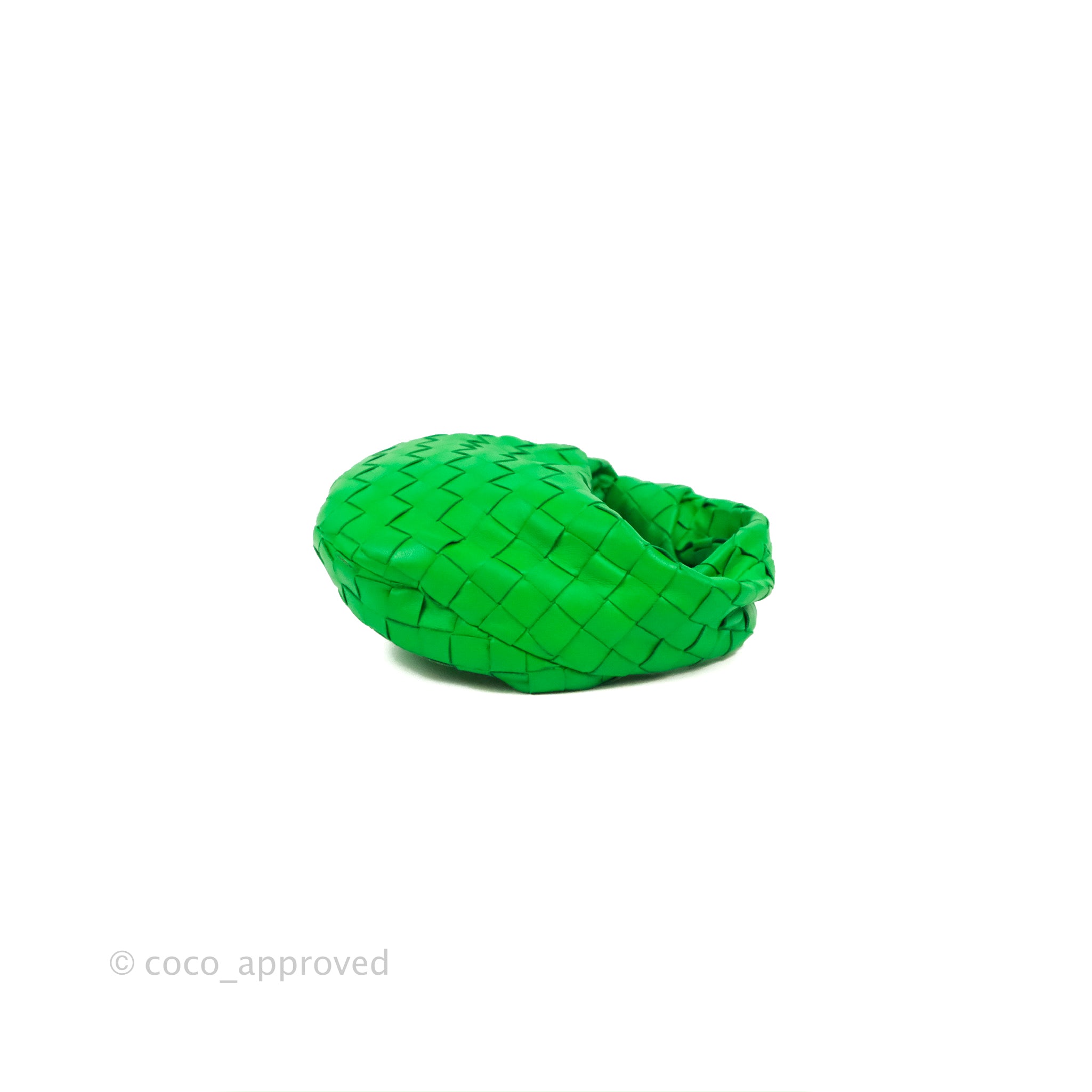 Bottega Veneta Mini Jodie Bag in Green Intrecciato Lambskin Leather - Perfect for Everyday Use, Date Nights & Special Occasions