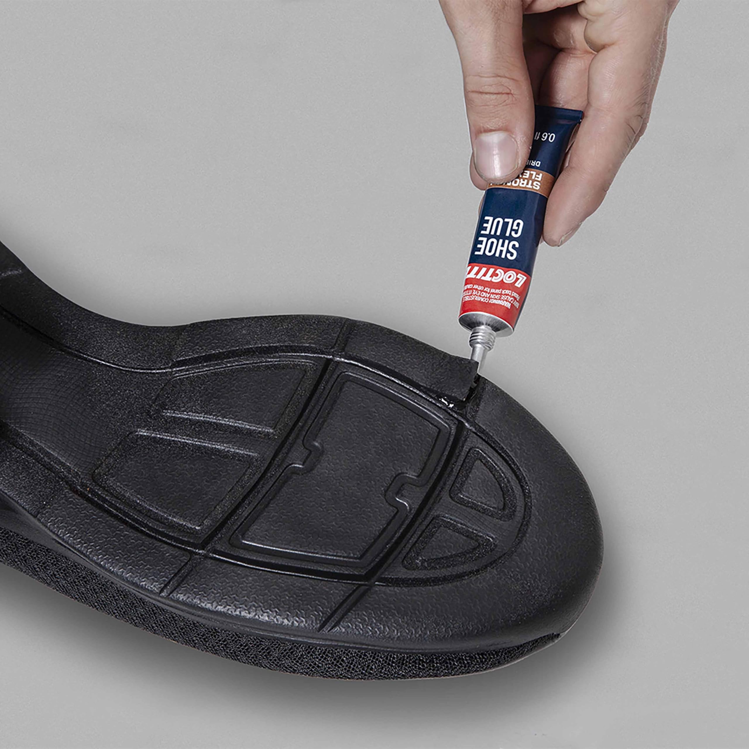 Loctite Shoe Glue - Strong & Flexible Fabric Adhesive, Waterproof, Impact & Vibration Resistant, Clear Drying - 0.6 fl oz (1 Pack) - Perfect for Shoe Repairs, Leather Crafts & DIY Projects